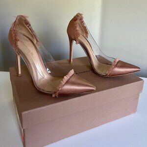 Gianvito Rossi Plexi & Satin Pump